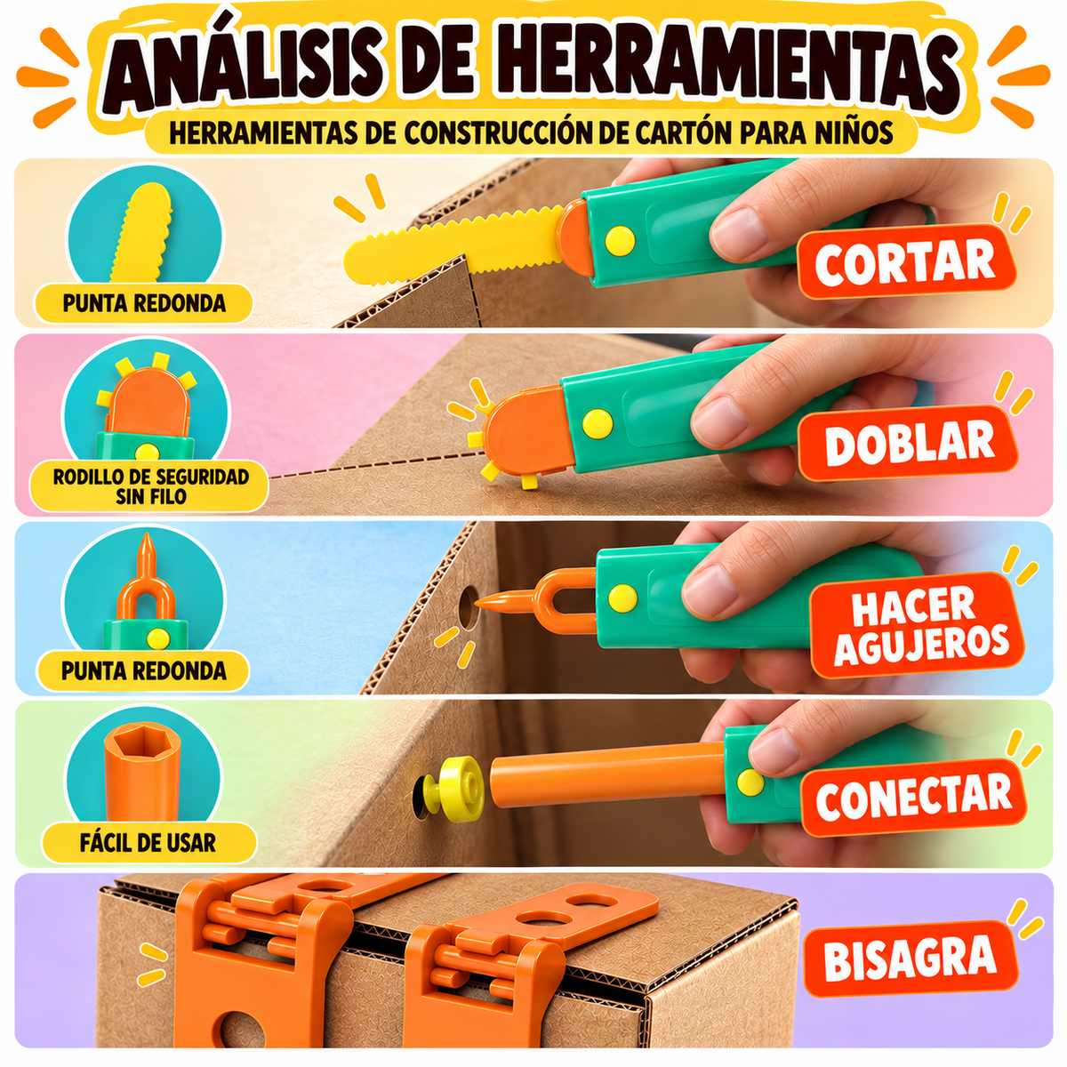 Kit Constructor de Cartón · 102 piezas
