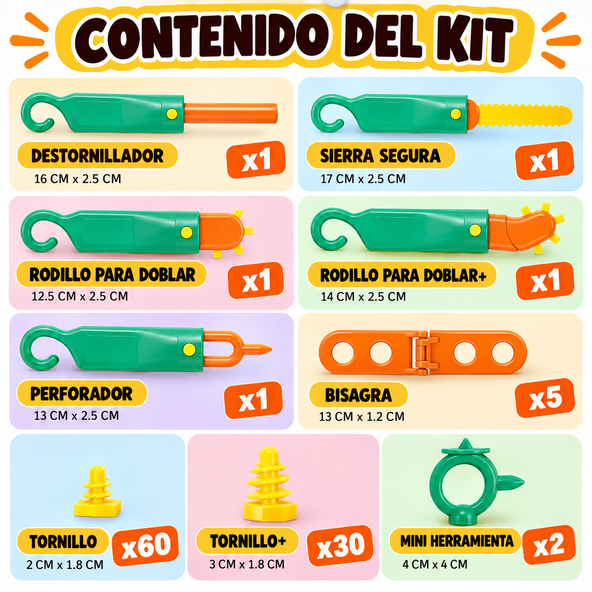 Kit Constructor de Cartón · 102 piezas